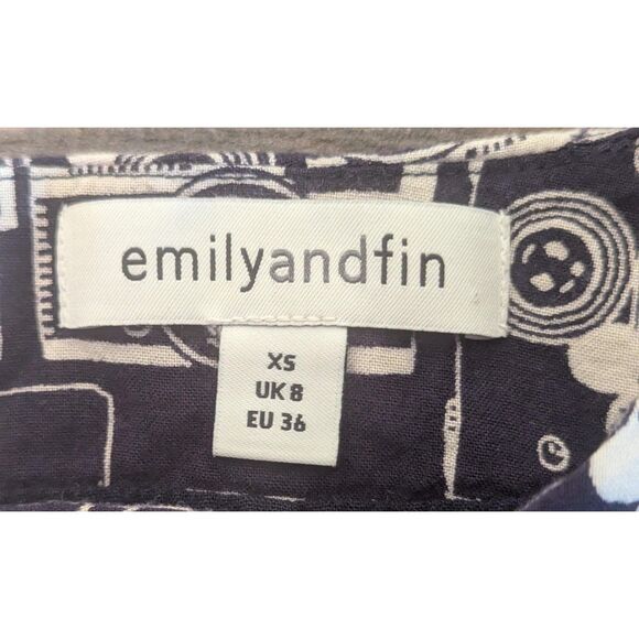 emilyandfin XS Retro Camera Print Fit & Flare Dress - Picture 2 of 5